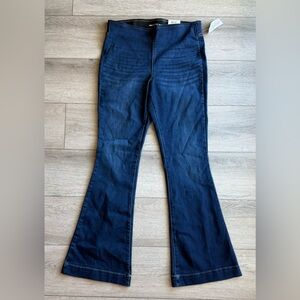 NWT INC Dark Blue Flare Jeans- Pull On SO COMFY
